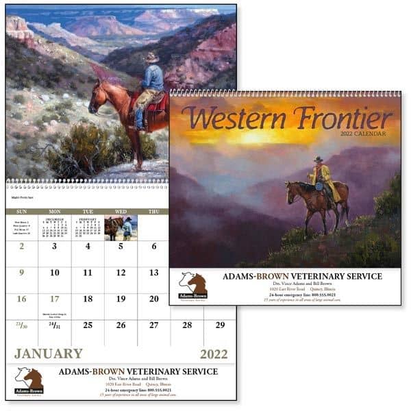 Western Frontier - Spiral 2022 Appointment Calendar