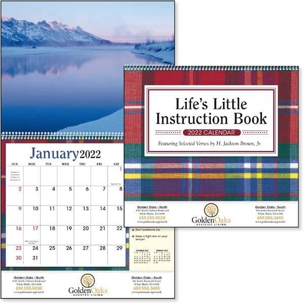 Life's Little Instruction Book 2022 Calendar | Everythingswag Usa