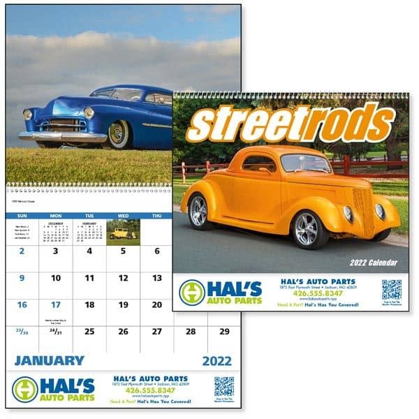 Spiral Street Rods Vehicle 2022 Appointment Calendar