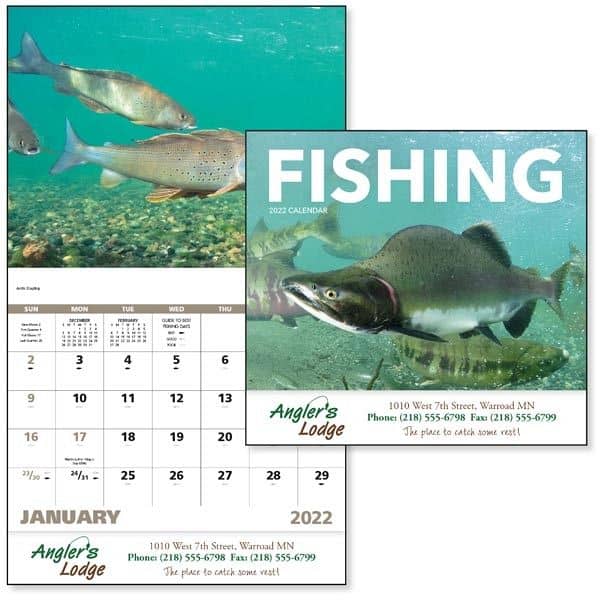 Stapled Fishing Sports/Wildlife 2022 Appointment Calendar