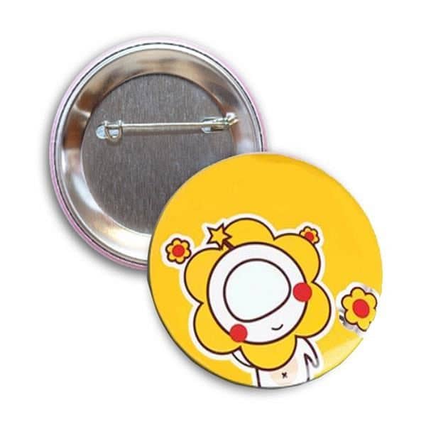 1-3/4 Dia Round Button With Pin