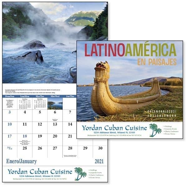 Stapled Latin America Scenic 2022 Appointment Calendar