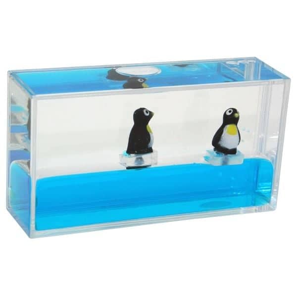 Liquid Mini Wave Penguin Paperweight