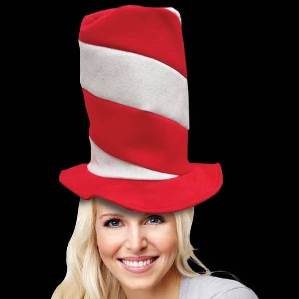Candy Striped Novelty Top Hat