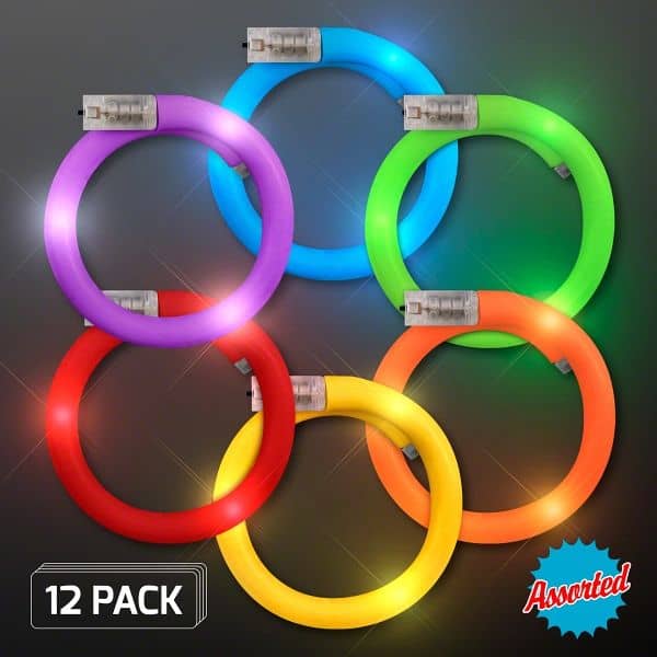 LED Flash Tube Bracelets - Assorted Colors