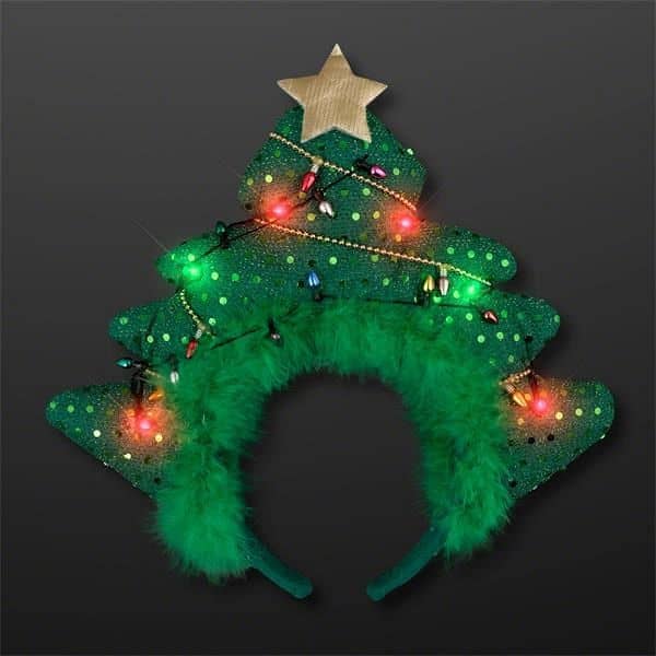 LED Sparkling Christmas Tree Headband
