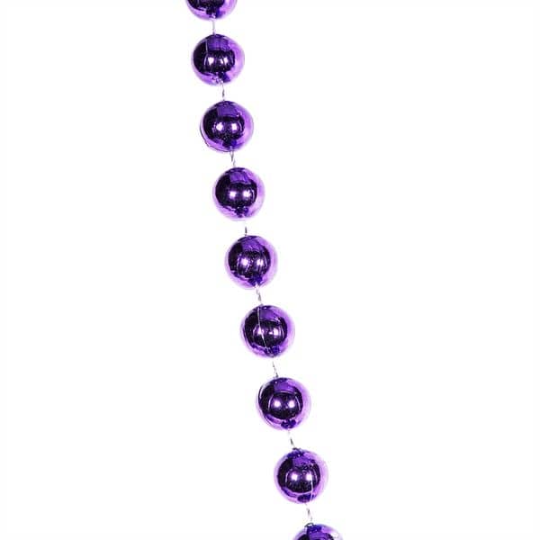 Purple 33" 12mm Bead Necklaces