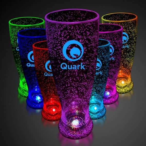 24 oz. Pilsner Glass w/ Multi-Colored LED Lights