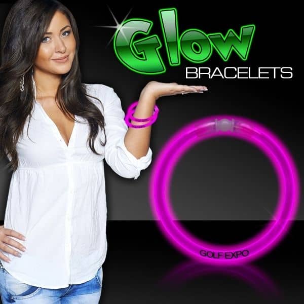 8" Single Color Superior Light Up Glow Bracelet