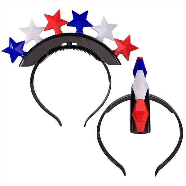 LED Patriotic Stars Headband