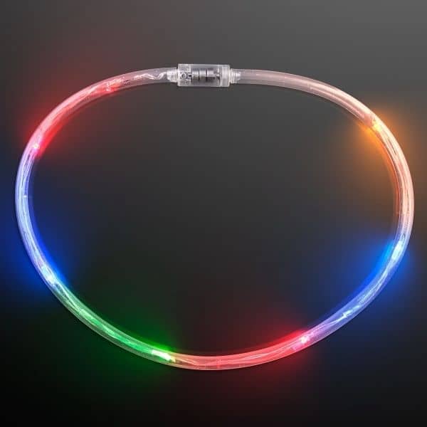 Light Up Flashing Multicolor Tube Necklaces