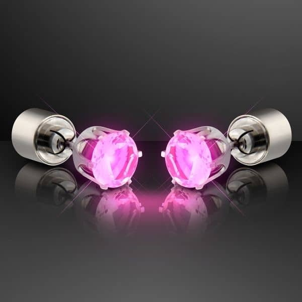LED Faux Diamond Pierced Earrings