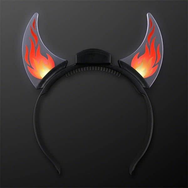 Dancing Flames Light Up Devil Horn Headband