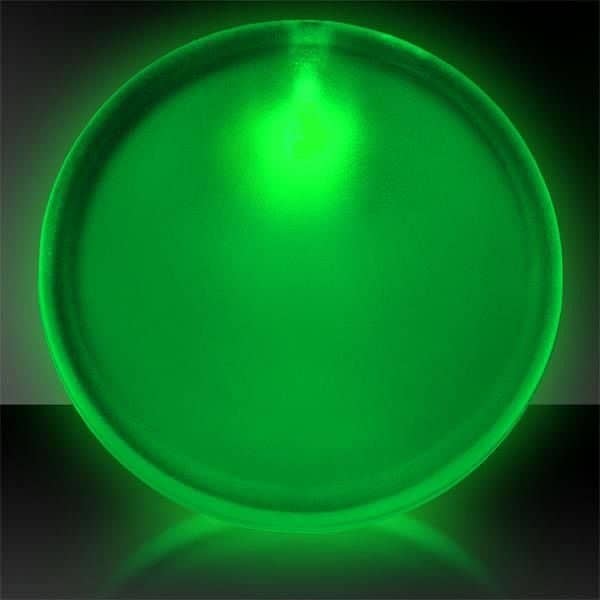 2" Lighted Glow LED Button Pin Badge