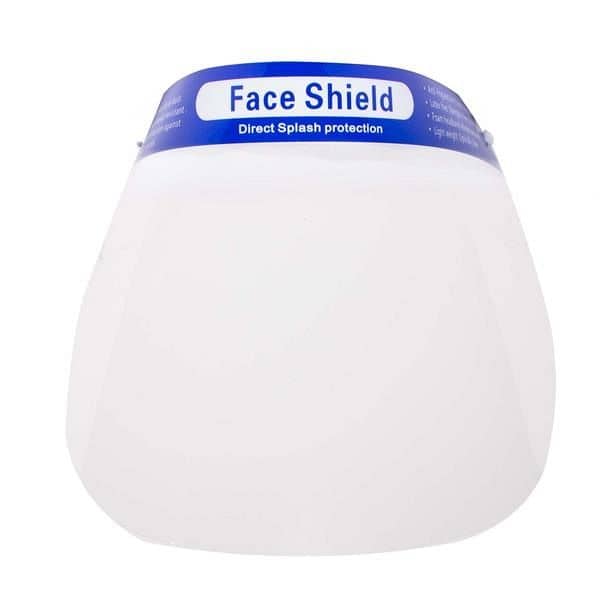 Face Shields with Protective Film