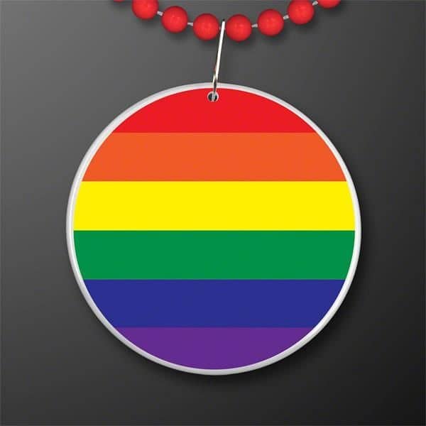 Rainbow Flag Circle Medallion