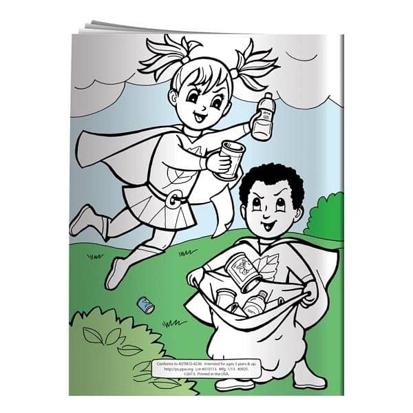 Coloring Book: Eco-Superheroes