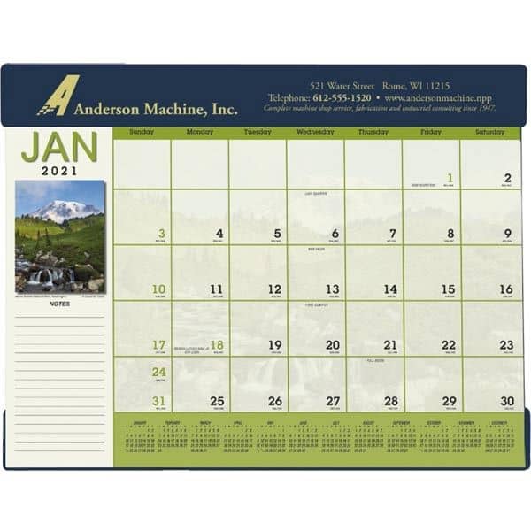 Scenic Desk Pad 2022 Calendar