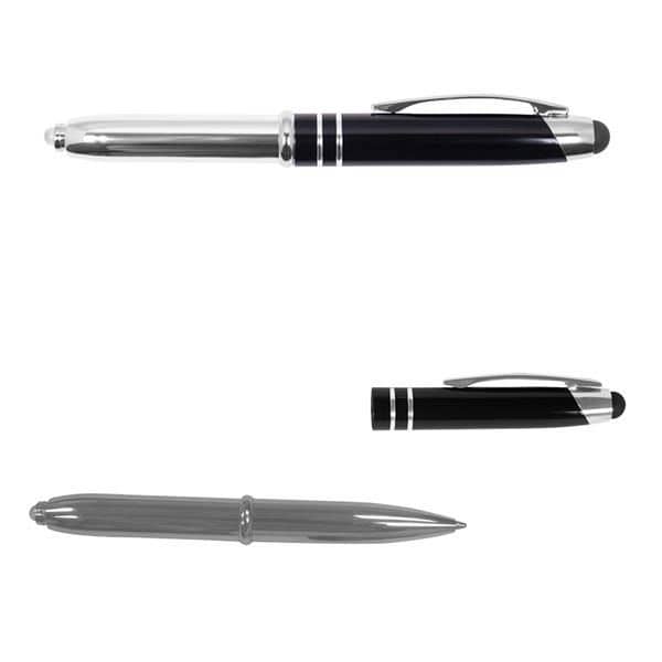 Executive 3-in-1 Metal Pen Stylus with LED Light