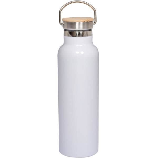 20 oz. Vacuum Bottle with Bamboo Lid