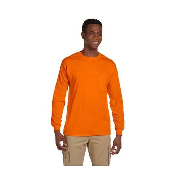 Gildan Adult Ultra Cotton® 6 oz. Long-Sleeve Pocket T-Shirt