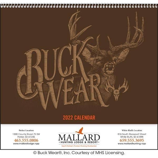 Buck Wear Spiral 2022 Calendar