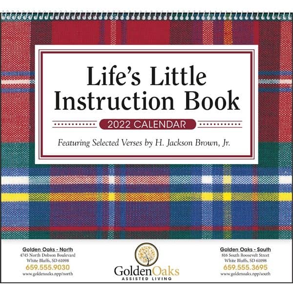Life's Little Instruction Book 2022 Calendar | Everythingswag Usa