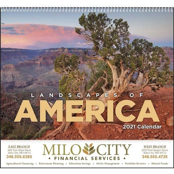 Spiral Landscapes of America Scenic Appointment Calendar