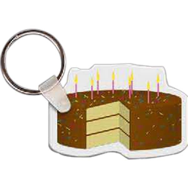 Birthday Cake with Sprinkles Key Tag