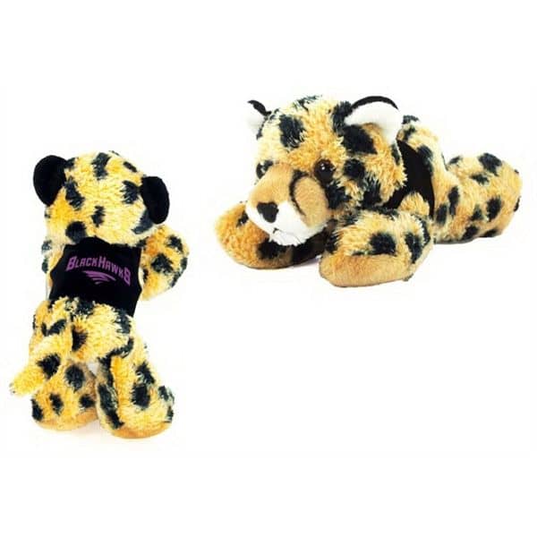 8" Streak Cheetah with vest and one color imprint