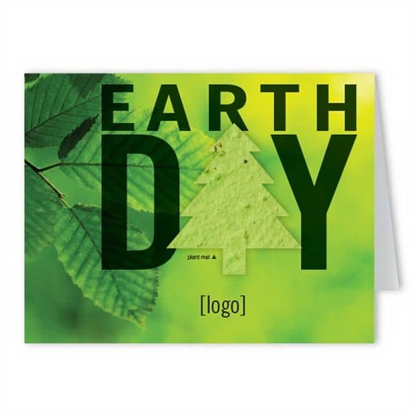 Earth Day Seed Paper Shape Greeting Card