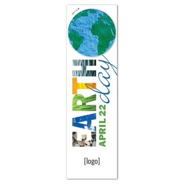 Earth Day Seed Paper Shape Bookmark