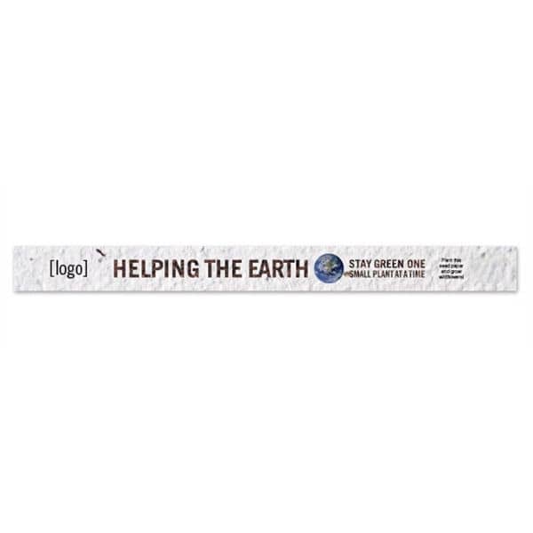 Earth Day Seed Paper Wristband