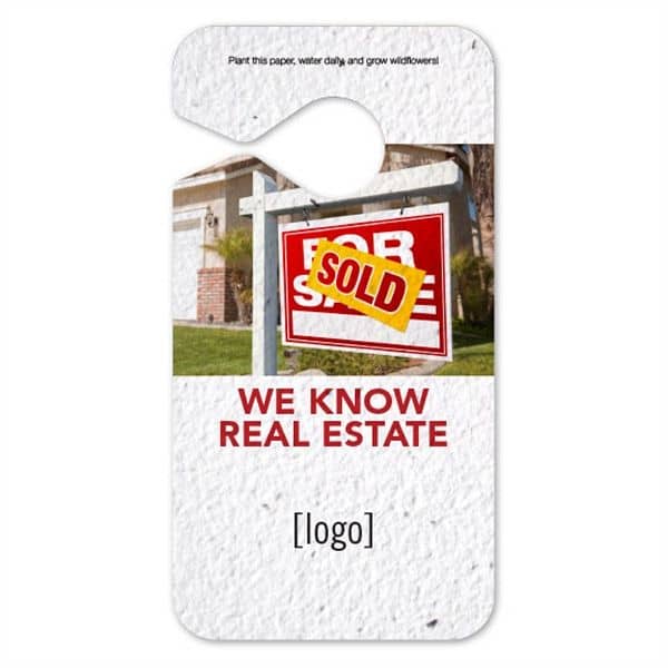 Seed Paper Door Hanger - Real Estate