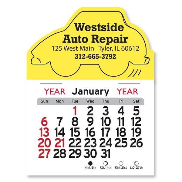 Car Shaped Peel-N-Stick® Calendar
