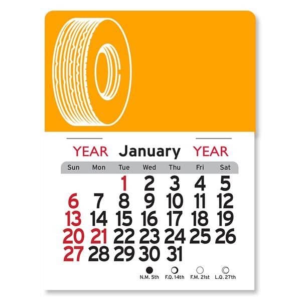 Tire Peel-N-Stick® Calendar