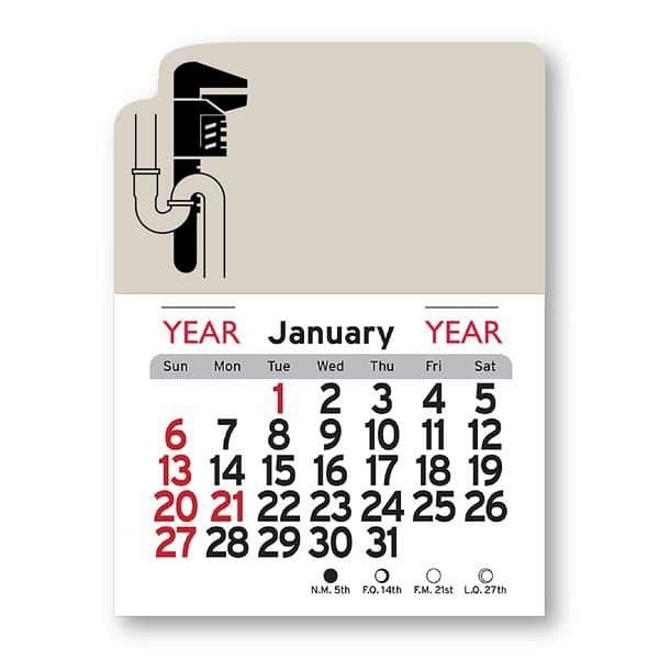Plumbing Shaped Peel-N-Stick® Calendar