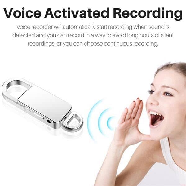 8GB Keychain Voice Recorder