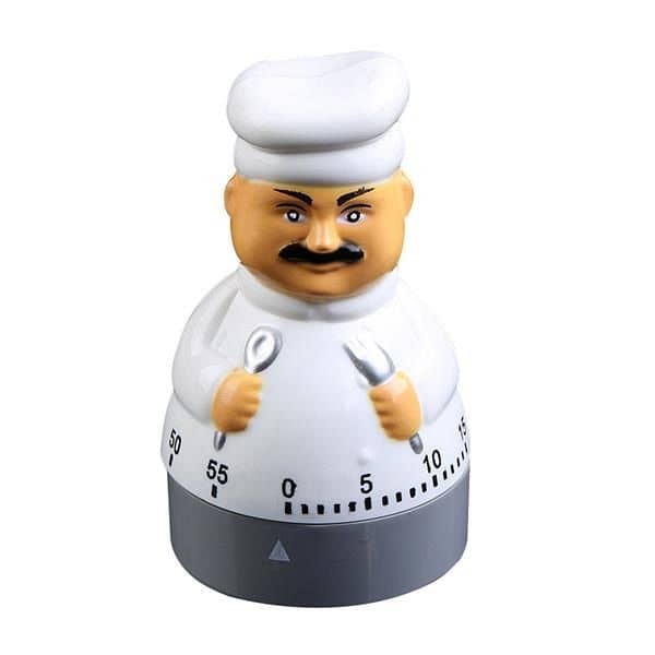 Chef Shaped Mechanical Timer