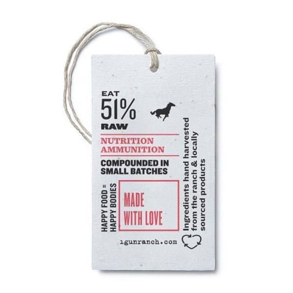 Seed Paper Product Tag, 2" x 3.5"