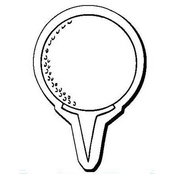 Golf Ball and Tee Stock Shape Magnet