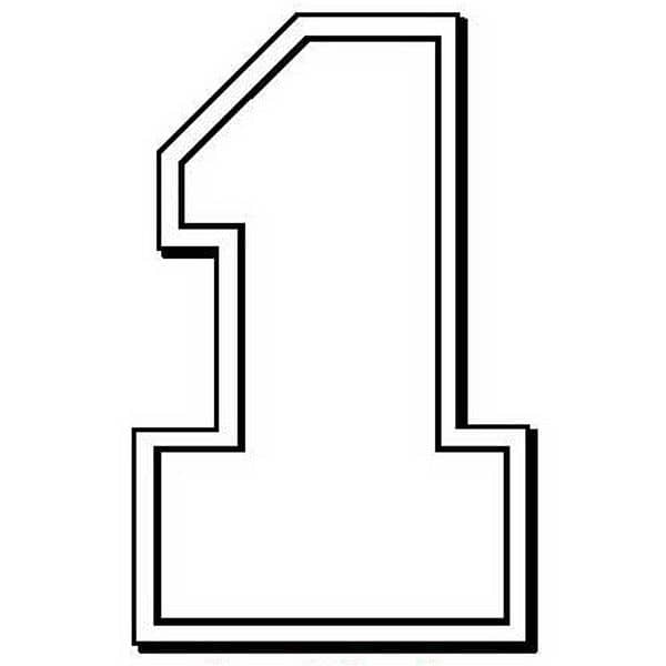 Number One Stock Shape Magnet