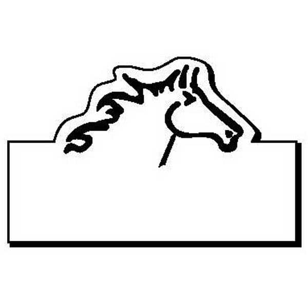Rectangle with Horse Magnet