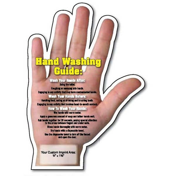 Hand Washing Tips Hand Shape Magnet