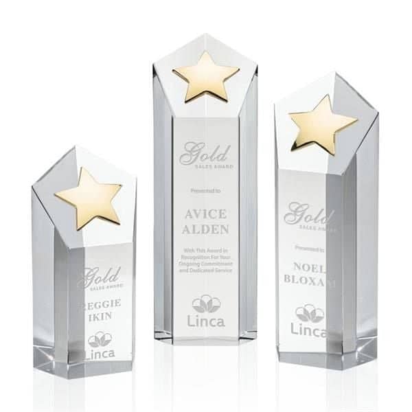 Dorchester Star Award - Clear/Gold