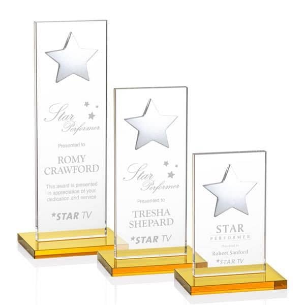 Dallas Star Award - Amber/Silver