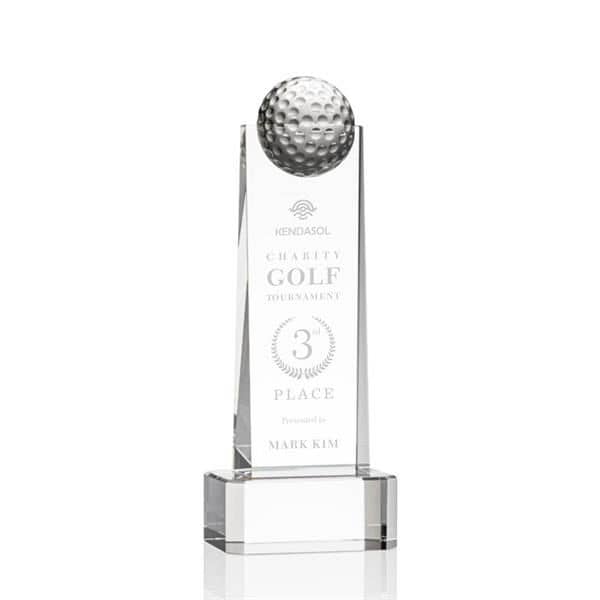 Dunbar Golf Award on Base - Clear