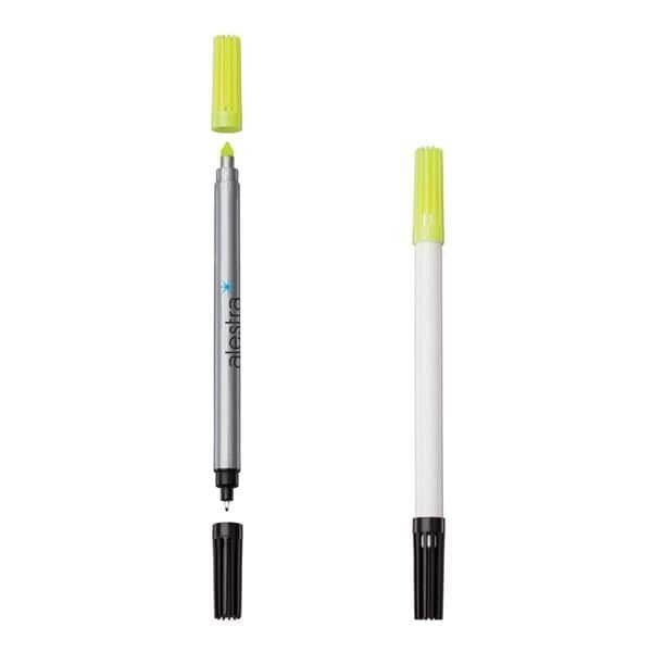 DriMark™ Double Header Nylon Point Pen/Highlighter