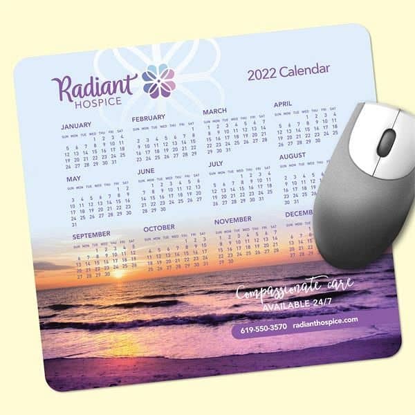 Origin'L Fabric®7.5x8x1/4 Antimicrobial Calendar Mouse Pad