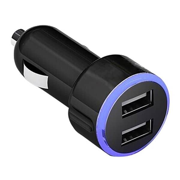 Light up Dual Port USB Car Charger